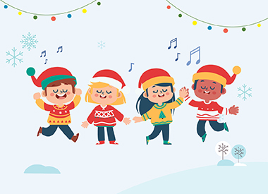 Catch cheery carolling, merry musical performances and photo opportunities!